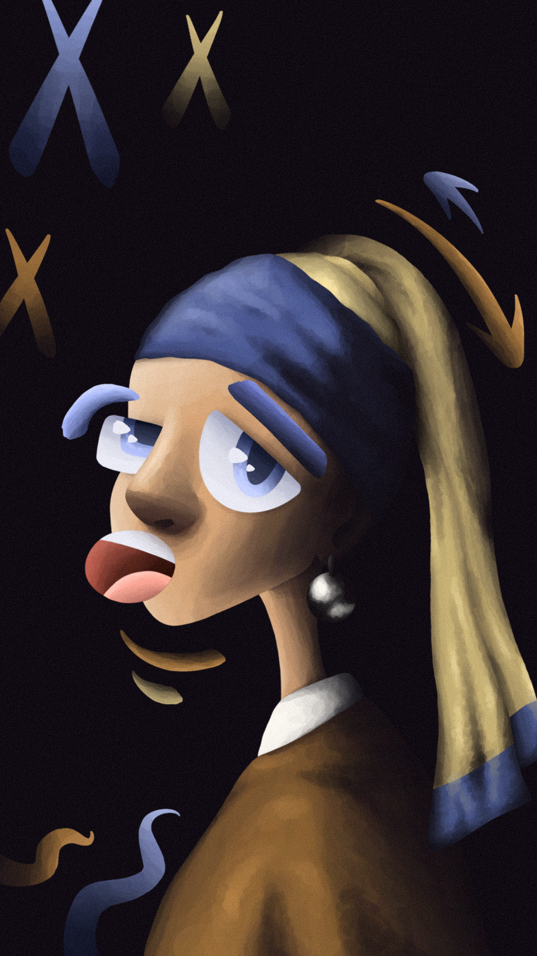 Fond d'écran "JEUNE FILLE À LA PERLE"